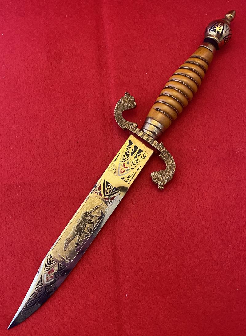 Ornate Vintage Souvenir Spanish “Toledo” Dagger with 5.5