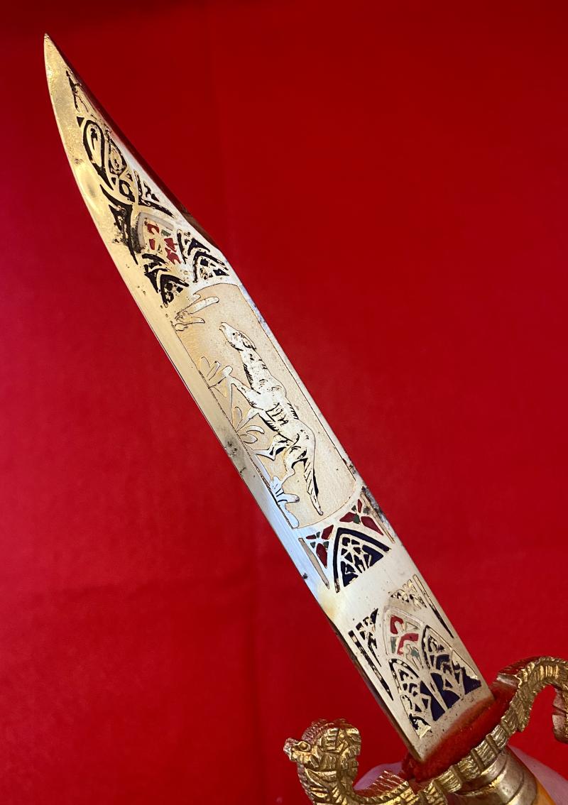 Ornate Vintage Souvenir Spanish “Toledo” Dagger with 5.5