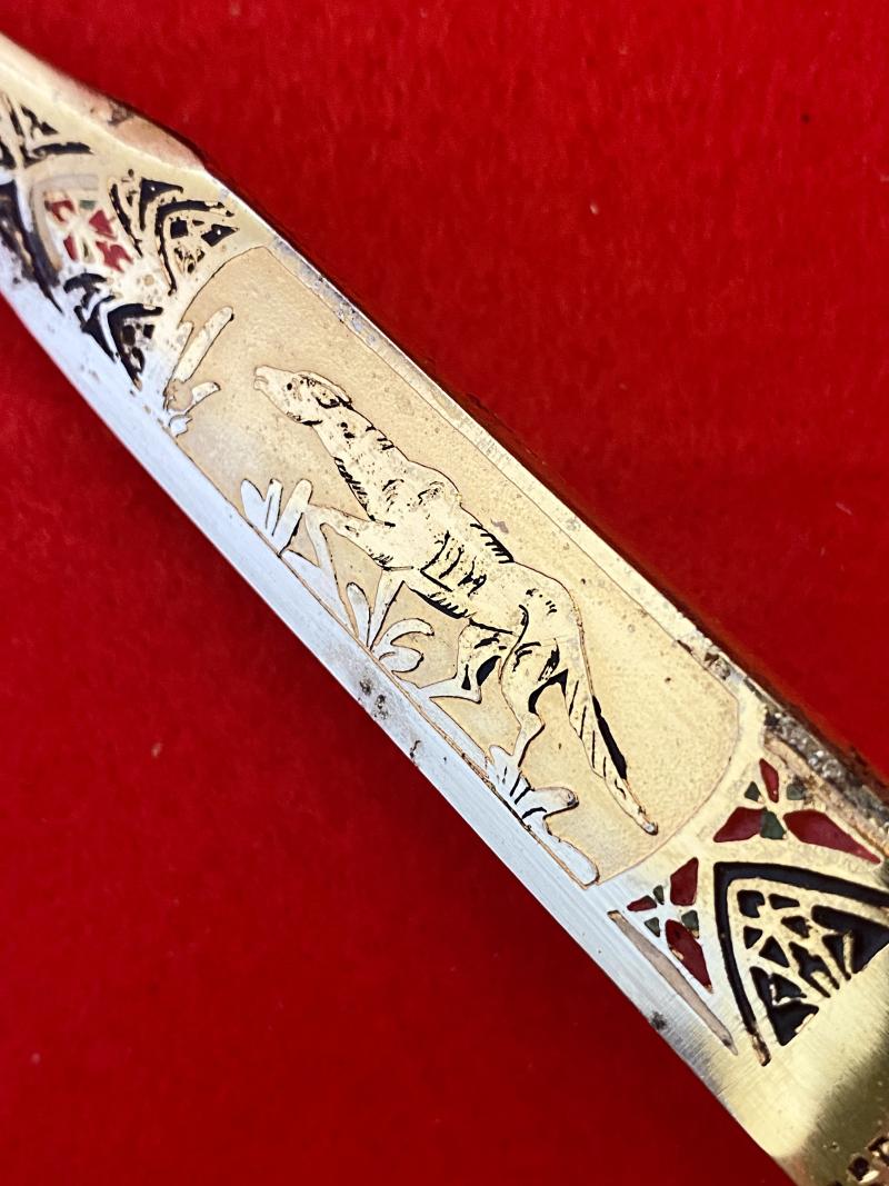 Ornate Vintage Souvenir Spanish “Toledo” Dagger with 5.5