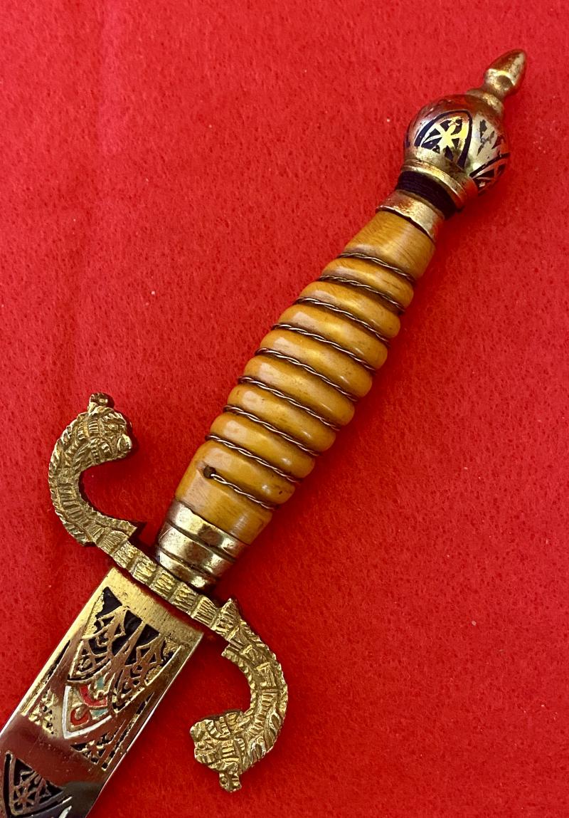 Ornate Vintage Souvenir Spanish “Toledo” Dagger with 5.5