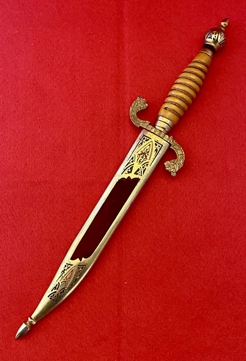 Ornate Vintage Souvenir Spanish “Toledo” Dagger with 5.5