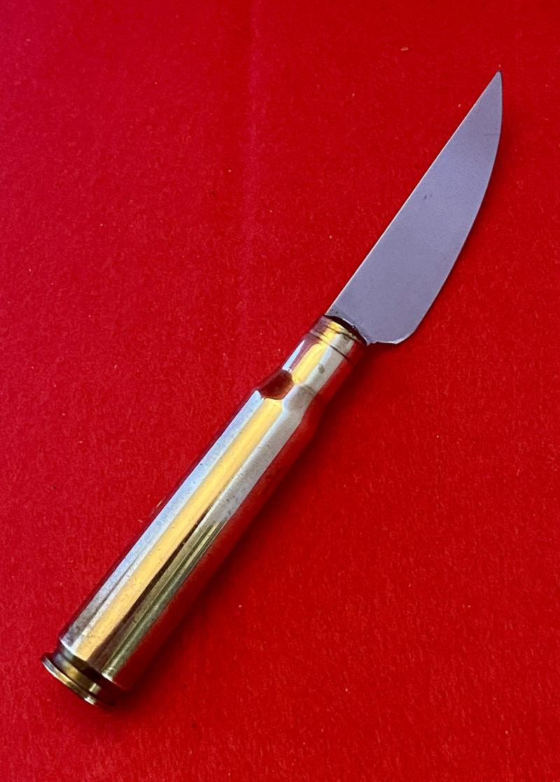 Souvenir RAF Afghanistan Letter Opener made using a .50 Cal Machine Gun Cartridge Case c2009