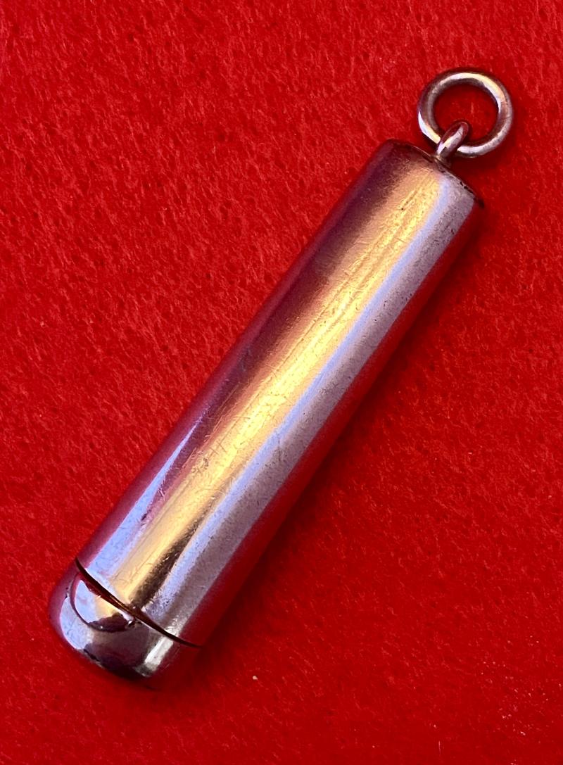 Victorian Silver Cheroot Mouthpiece Case Hallmarked Chester 1896 with Short Bakelite Cheroot Holder