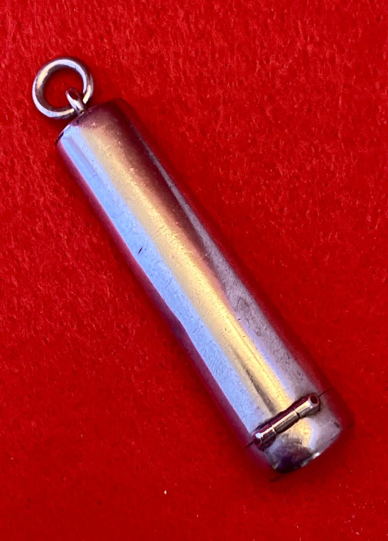 Victorian Silver Cheroot Mouthpiece Case Hallmarked Chester 1896 with Short Bakelite Cheroot Holder