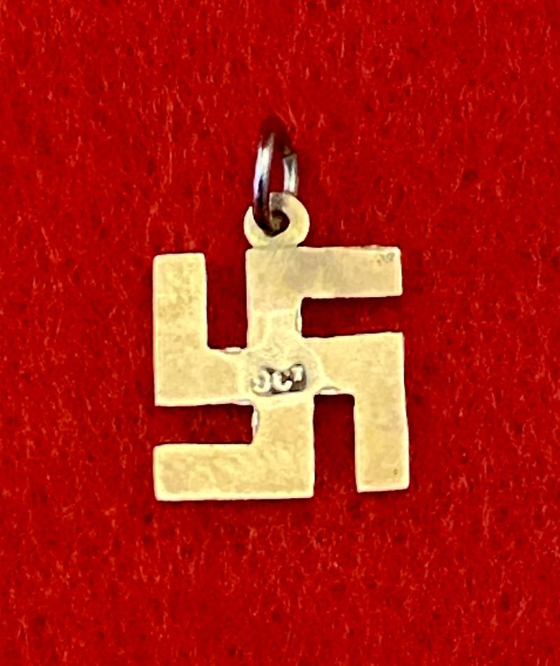 Nazi Party 9ct Gold Swastika Charm or Small Pendant
