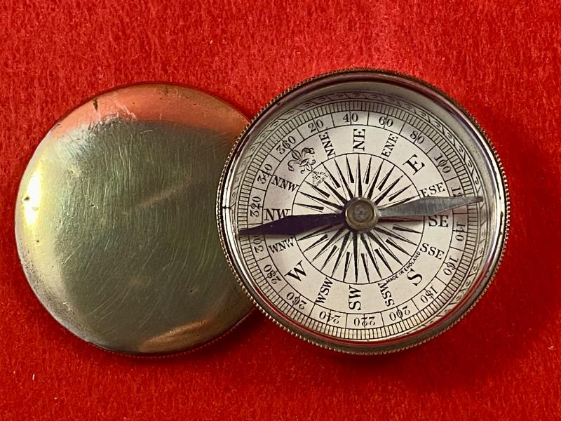 Victorian Period Francis Barker & Son of London Pattern Pocket Travelling “Tub” Compass c1880