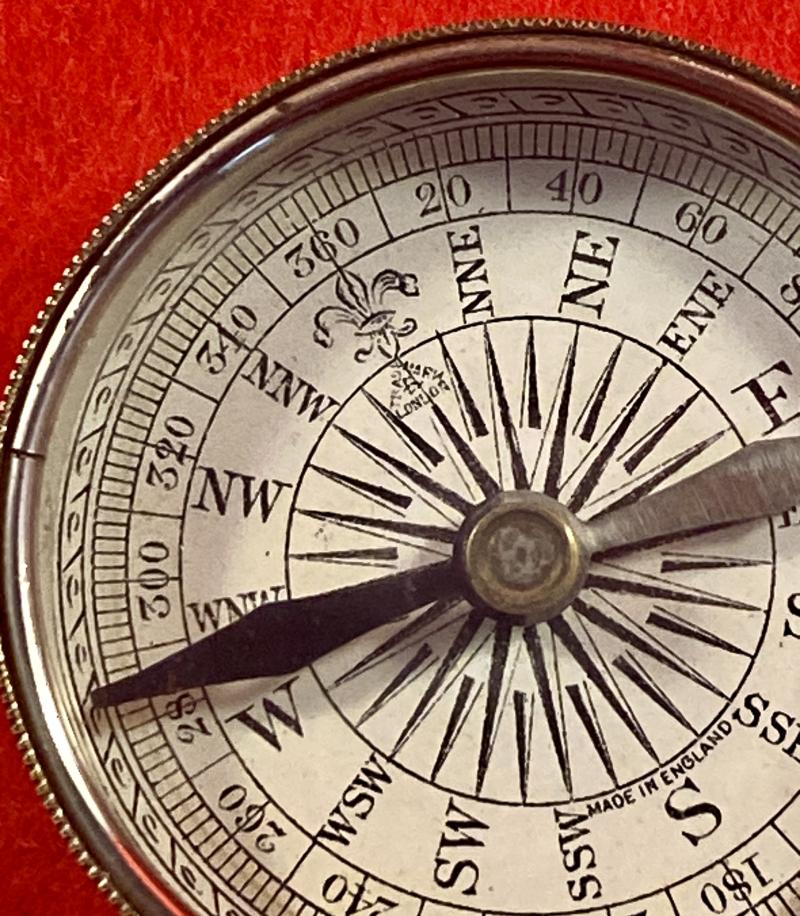 Victorian Period Francis Barker & Son of London Pattern Pocket Travelling “Tub” Compass c1880