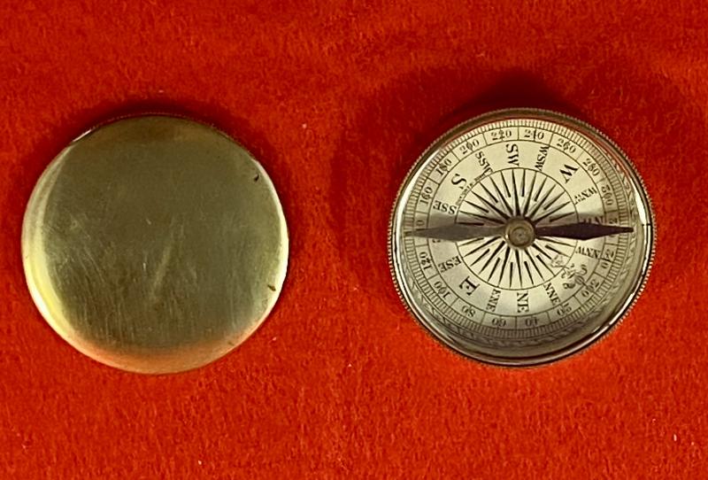 Victorian Period Francis Barker & Son of London Pattern Pocket Travelling “Tub” Compass c1880