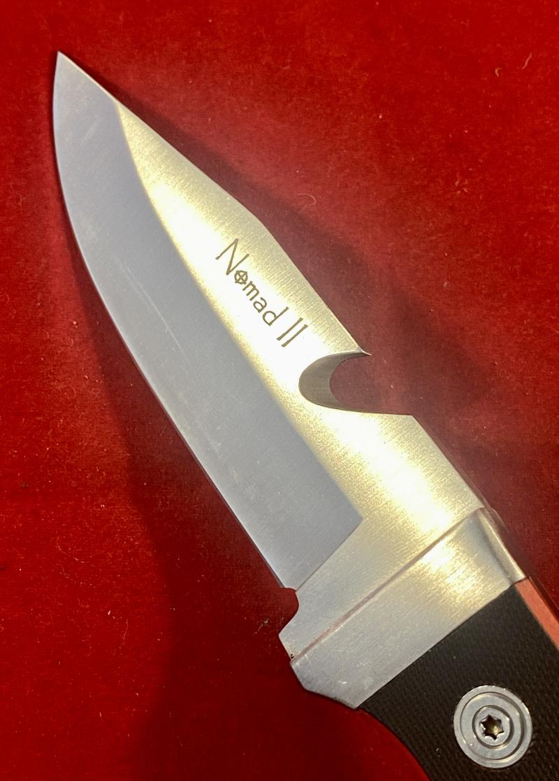Mint Vintage Anglo Arms Nomad II Fixed Blade Survival Knife with a Nylon Sheath