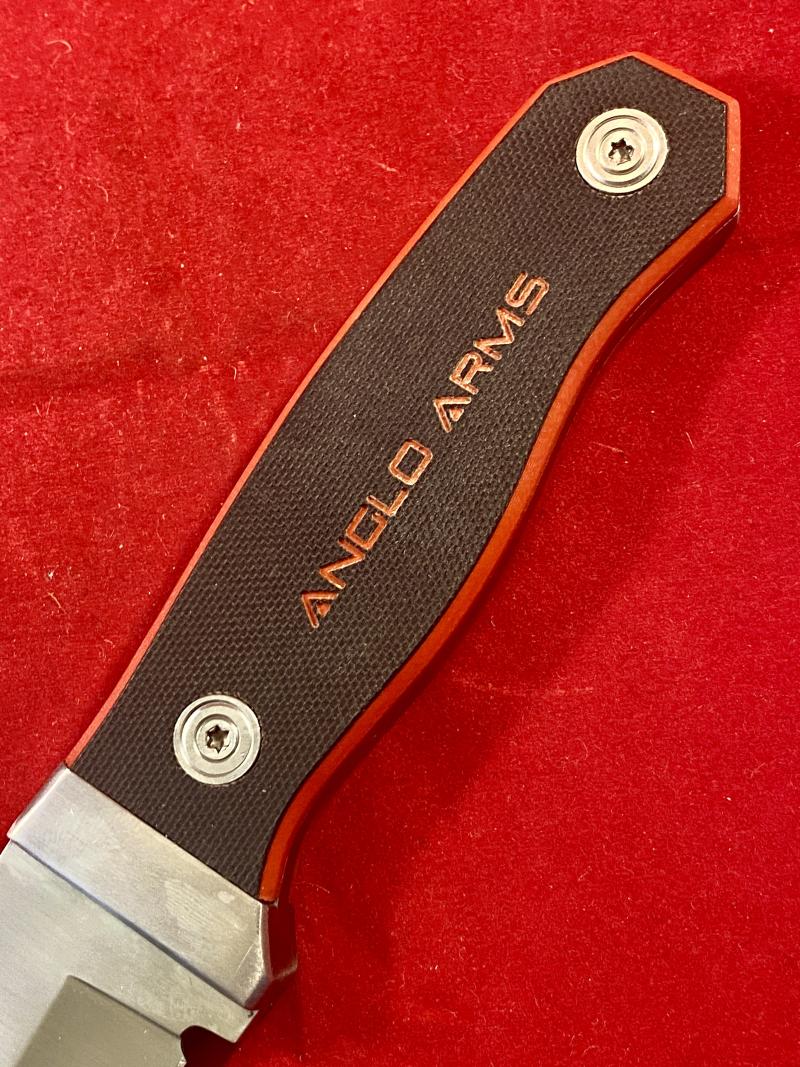 Mint Vintage Anglo Arms Nomad II Fixed Blade Survival Knife with a Nylon Sheath